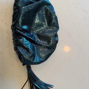 Rebecca Minkoff Shimmering Blue Clutch